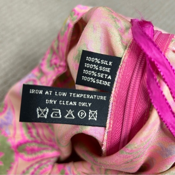 Ralph Lauren Black Label Paisley Print Silk Trousers - Picture 11 of 15